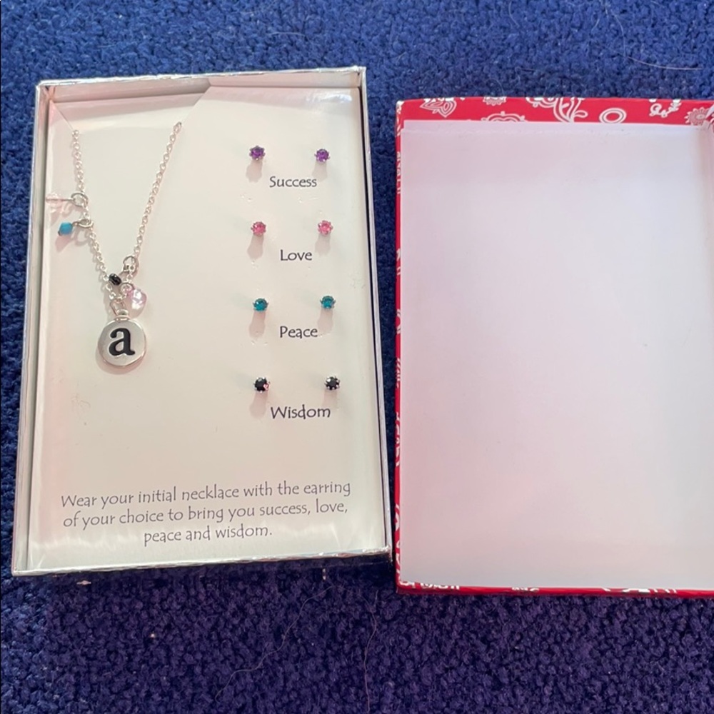 NIB Initial Jewelry Set